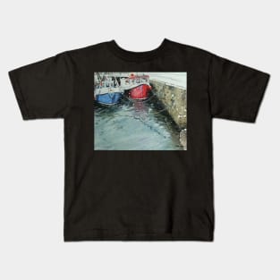 Boats In The Snow Kids T-Shirt